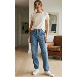Anthropologie Pilcro The Wanderer Relaxed Utility Jeans 27 EUC Double Knee